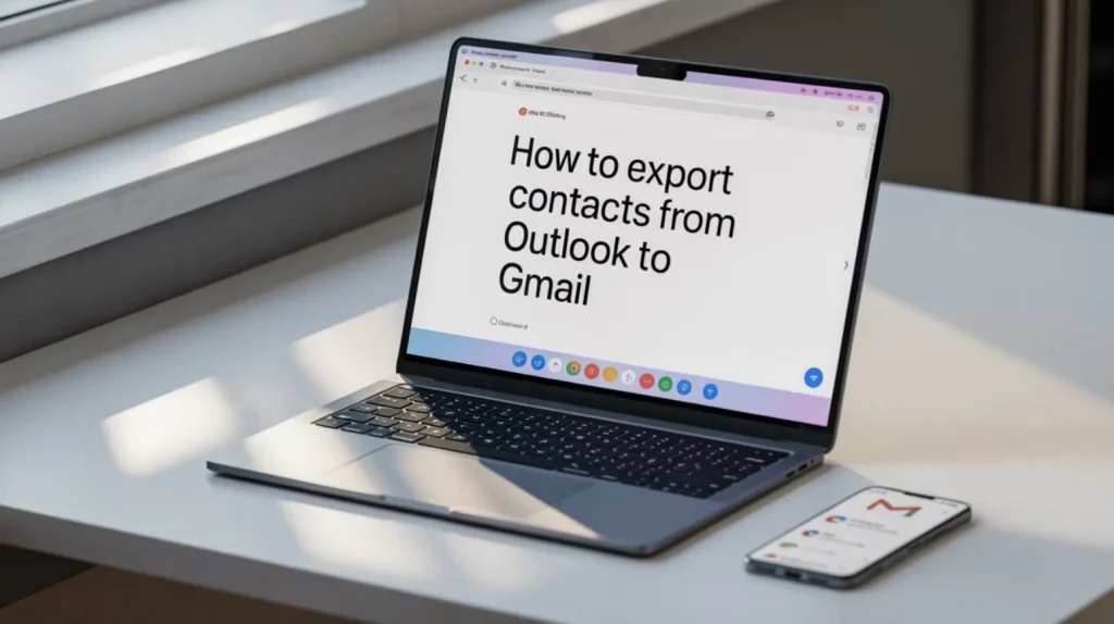 How to Export Contacts from Outlook to Gmail 